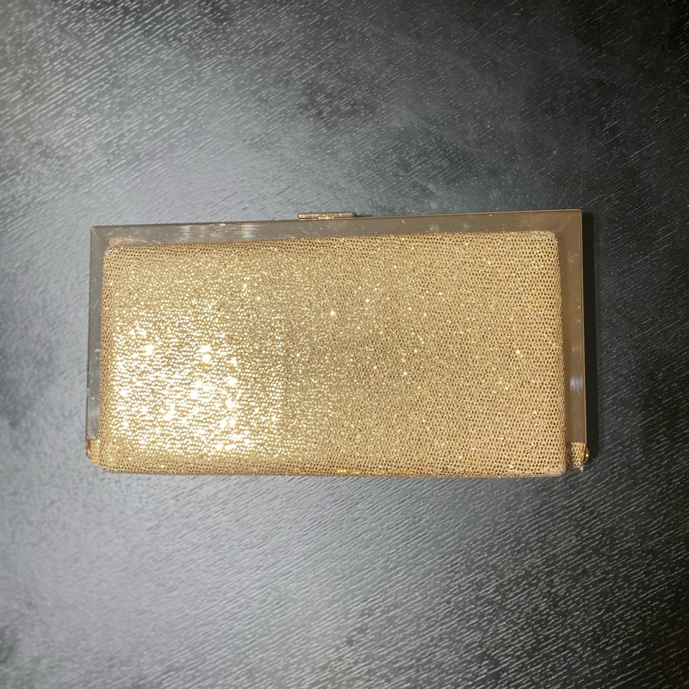 Expressions NYC Gold Sparkle Clutch